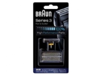Braun Kombipack 30B – Utbytesfolie och skärare – för rakapparat – svart – för Braun Satin Hair 3  Series 3  SmartControl3  TriControl 4715 4740 4745 4775