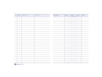 Avery 223, Blå, Hvit, Papir, 148 mm, 210 mm Papir & Emballasje - Kalendere & notatbøker - Notatbøker