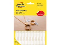 Avery 3335, Hvit, 49 x 10 mm, Papir, 924 stykker, 28 stykker, 33 ark
