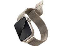 UNIQ pasek Dante Apple Watch Series 4/5/6/7/8/SE/SE2 42/44/45mm Stainless Steel starlight Tele & GPS - Mobilt tilbehør - Deksler og vesker