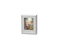 Bilde av Konstsmide Water Lantern Frame Santa, Dekorativ Lysfigur, Hvit, Plast, Universal, Ip20, 5 Timer