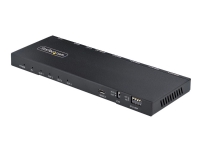 StarTech.com 4-Port HDMI Splitter, 4K 60Hz HDMI 2.0 Video, 1 In 4 Out HDMI Splitter, 4K HDMI Splitter w/Built-in Scaler, 3.5mm/Optical Audio Port, Durable Metal Housing, HDR/HDCP - 1x4 HDMI Display/Output Splitter (HDMI-SPLITTER-44K60S) - Video/lyd-splitt