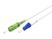 Optisk fiberkabel (FTTH) Singlemode (OS2) Vit vit (Simplex) 0,5 m