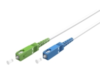 Fiberoptisk kabel (FTTH) Singlemode (OS2) Vit vit (Simplex) 30 m