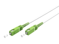 Optisk fiberkabel (FTTH) Singlemode (OS2) Vit vit (Simplex) 20 m