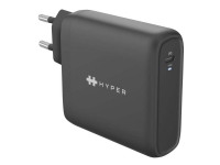 HyperJuice - Strømadapter - AC 100-240 V - 100 watt - utgangskontakter: 1 - Europa - svart - for Google Chromebook