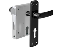 Universal håndtagslås m. tilbehør nr. 79 PZ spindel 60 mm galvaniseret venstre/højre