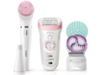 Braun Silk-épil 9 81683683, Hvit, Rosa, 40 pinsetter, Eksfoliering, LED, 1 SensoFoil, Batteri