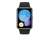 Huawei Watch Fit 2 Active – Midnattssvart – smart klocka med rem – silikon – midnattssvart – handledsstorlek: 130-210 mm – display 1.74 – Bluetooth – 26 g