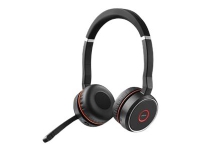 Jabra Evolve 75 SE MS Stereo – Headset – på örat – Bluetooth – trådlös – aktiv brusradering – USB – med laddningsställ – Certifierad för Microsoft-teams – för LINK 380a MS