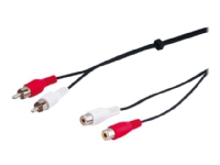 MicroConnect – Ljudkabel – RCA hane till RCA hona – 1.5 m