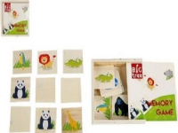 hipo Memory game Animals 16 wood elements