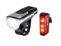 Sigma Sport Aura 80 + Blaze Set Baklyse och framlyse (set) Svart IPX4 LED Röd/vit 80 LM