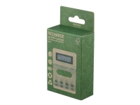 DELTACO - 4-6 t batterilader - (for 4xAA/AAA) - hvit