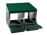 Poultry laying nest (2 pcs) with plastic floor