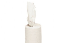 Bilde av Håndklæderulle 1-lags Hvid - Mini, 120mx20cm, Ø13cm, 100% Genbrugspapir, Uden Hylse