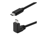 MicroConnect – USB-kabel – USB-C (hane) rak till USB-C (hane) vinklad – USB 3.2 Gen 2 – 3 m – svart