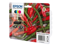 Epson 503XL Multipack - 4-pack - XL - svart, gul, cyan, magenta - original - blister - bläckpatron - för EPL 5200 RIP Station 5200 WorkForce WF-2960