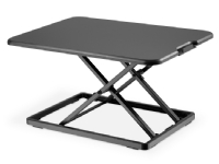 Bilde av Digitus - Stående Skrivebordomformer - Rektangulær Med Avrundede Sider - Plastikk, Aluminium, Pvc, Mdf, Stål - Svart - Svart Sokkel - Svart