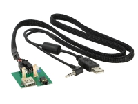 ACV 44-1140-002 AUX USB-A 0,75 m Svart