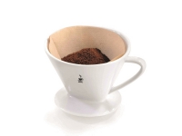 GEFU SANDRO, Kopp, Gjenbrukbart kaffefilter, Porselen, Hvit, 125 mm, 150 mm