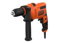 BLACK+DECKER BEH200 - Hammerbor - 500 W - nøkkelfri borhylse El-verktøy - Prof. El-verktøy 230V - Borhammer