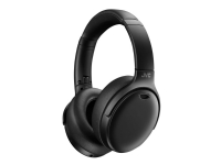 JVC HA-S100N – Hörlurar med mikrofon – fullstorlek – Bluetooth – trådlös kabelansluten – aktiv brusradering – 3,5 mm kontakt – svart