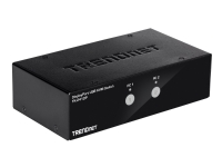 TRENDnet TK 241DP – Omkopplare för tangentbord/video/mus/ljud/USB – 2 x KVM/ljud/USB – 1 lokal användare – skrivbordsmodell