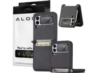 Alogy Flip phone case wallet leather for Samsung Galaxy Z Flip 3 5G Black Universal