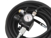 Flair sikkerhedsfyldeslange - 10m, t/fyldning/udluftning fx rørballoner, m/manometer mm.