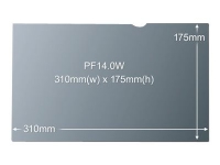 3M PF14.0W - Notebookpersonvernsfilter - 14 PC tilbehør - Skjermer og Tilbehør - Øvrig tilbehør