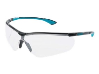 uvex sportstyle - Vernebriller - avskygning: UV 2C-1.2 - klart glass - polykarbonat, termoplastisk elastomer (TPE), polybutylene terephthalate - svart, bensinblå - PPE Category II Klær og beskyttelse - Sikkerhetsutsyr - Vernebriller