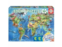 Educa 150 Dinosaurs World Map Leker - Figurer og dukker