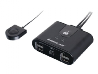 IOGEAR 2×4 USB 2.0 Peripheral Sharing Switch GUS402 – USB-växel – skrivbordsmodell