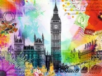 Puslespill 500 London Postkort