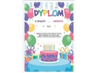 LearnHow A4 birthday diploma - Cake 5 pcs Skole og hobby - Skolehefter & Arbeidsbøker - Papir og papp