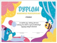 LearnHow A4 diploma of an exemplary preschooler – Ptaszek 30 pcs