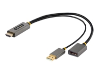 Bilde av Startech.com 1ft (30cm) Hdmi To Displayport Adapter, Active 4k 60hz Hdmi Source To Dp Monitor Adapter Cable, Usb Bus Powered, Hdmi 2.0 To Displayport Converter For Laptops/pc - Supports Hdr And Ultrawide Displays (128-hdmi-displayport) - Adapterkabel - Hd