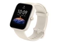 Bilde av Amazfit Bip 3 Pro - Krem - Smartklokke Med Stropp - Silikon - Krem - Håndleddstørrelse: 153-218 Mm - Display 1.69 - Bluetooth - 33.2 G