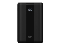 Silicon Power QX55 - Strømbank - 30000 mAh - 3 A - PD, QC 3.0, SCP, VOOC - 4 utgangskontakter (3 x USB-type A, 24 pin USB-C) - på kabel: USB-C - svart Tele & GPS - Batteri & Ladere - Kraftbanker