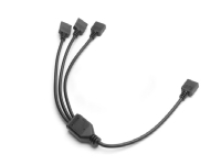 EK Water Blocks Loop D-RGB 3-Way Splitter Cable, RBG-splitterkabel, Sort, Hankjønn, Hankjønn, 1 stykker, China