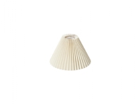PLISSESKÆRM EMMA PISO VÆG/PENDEL SIDE 18 CM CREME
