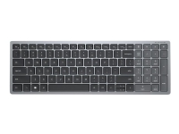 Dell KB740 – Tangentbord – compact multi device – trådlös – 2.4 GHz Bluetooth 5.0 – QWERTY – hela norden – Titan gray – med 3 års avancerad utbytesservice nästa arbetsdag