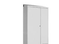 PRO Garderobeskab med skråt tag og antracit døre, bredde 800 mm interiørdesign - Stoler & underlag - Tilbehør