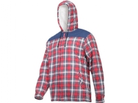 Lahti Pro Red and Navy Insulated Flannel Shirt &quot 3XL&quot  (L4180706)