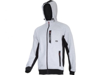 Lahti Pro zip-up hoodie gray-black XL (L4012604)