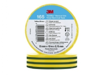 3M 7100222491, 1 stykker, Grønn/gul, PVC, 600 V, Blister, 10 m Papir & Emballasje - Emballasjeteip - Emballasjeteip