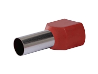 Quadrios 22C440 Tvillingekabelsko 10 mm² Delvist isoleret Rød 1 Set Strøm artikler - Kabler og ledninger - Kabelsko & armering