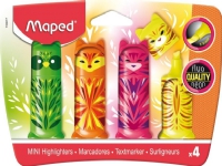Maped HIGHLIGHT FLUO PEPS POCKET MINI FRIENDS MIX MAPED 4 COLORS BLISTER 743677