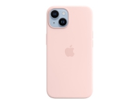 Apple - Baksidedeksel for mobiltelefon - MagSafe-samsvar - silikon - krittrosa - for iPhone 14 Tele & GPS - Mobilt tilbehør - Deksler og vesker